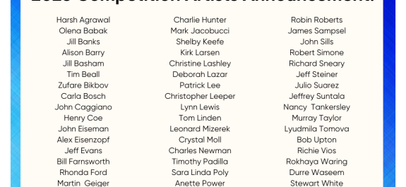 The 58 artists for the 22nd Plein Air Easton Competition