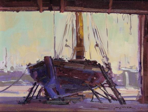 Jill Carver - Cornish Lugger, Oxford Boatyard